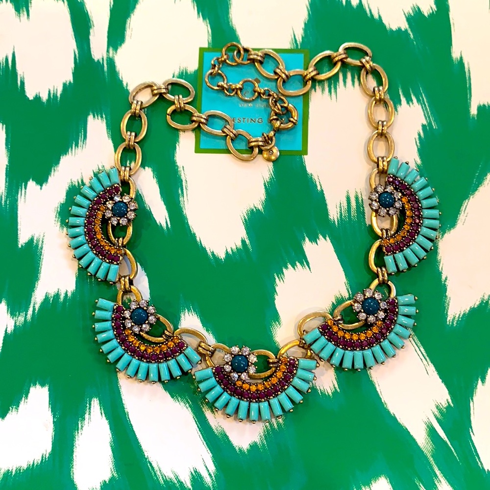 J Crew turquoise collar necklace
